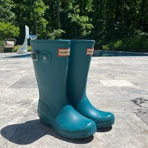 Hunter boots (teal)